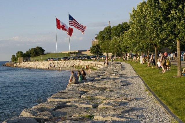 armour stone protection at Point Edward Waterfront Park